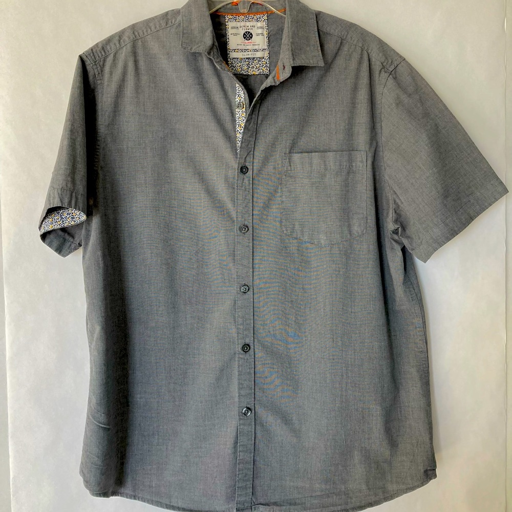 Denim and Flower slim fit casual shirt.